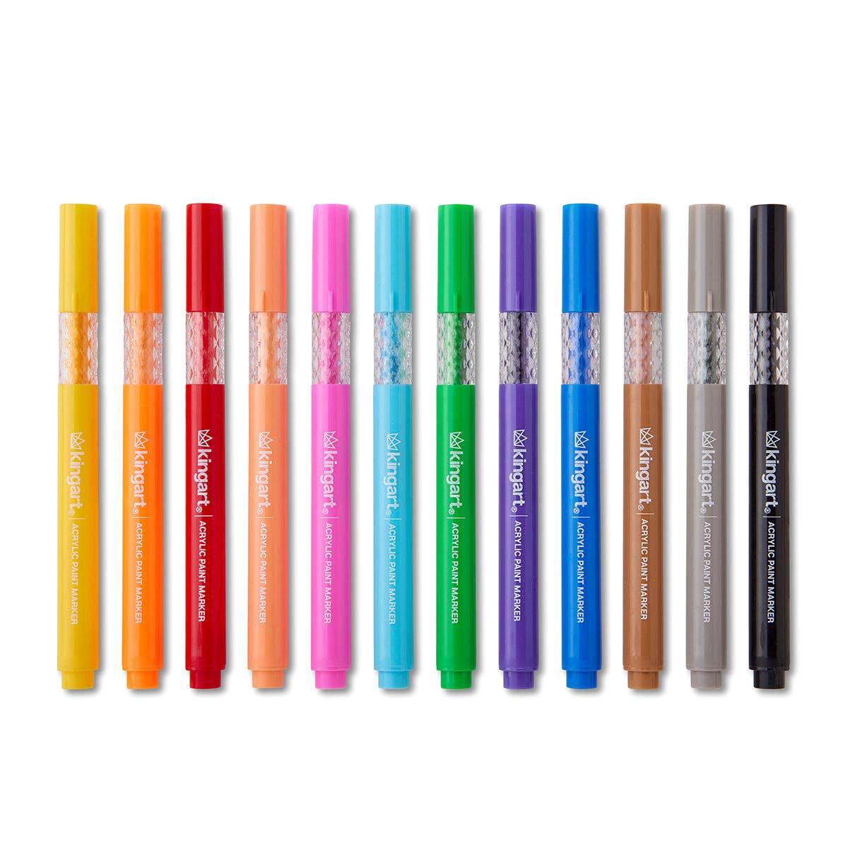KINGART - Acrylmarker-Set – mit Aufbewahrungskoffer – 60 Farben