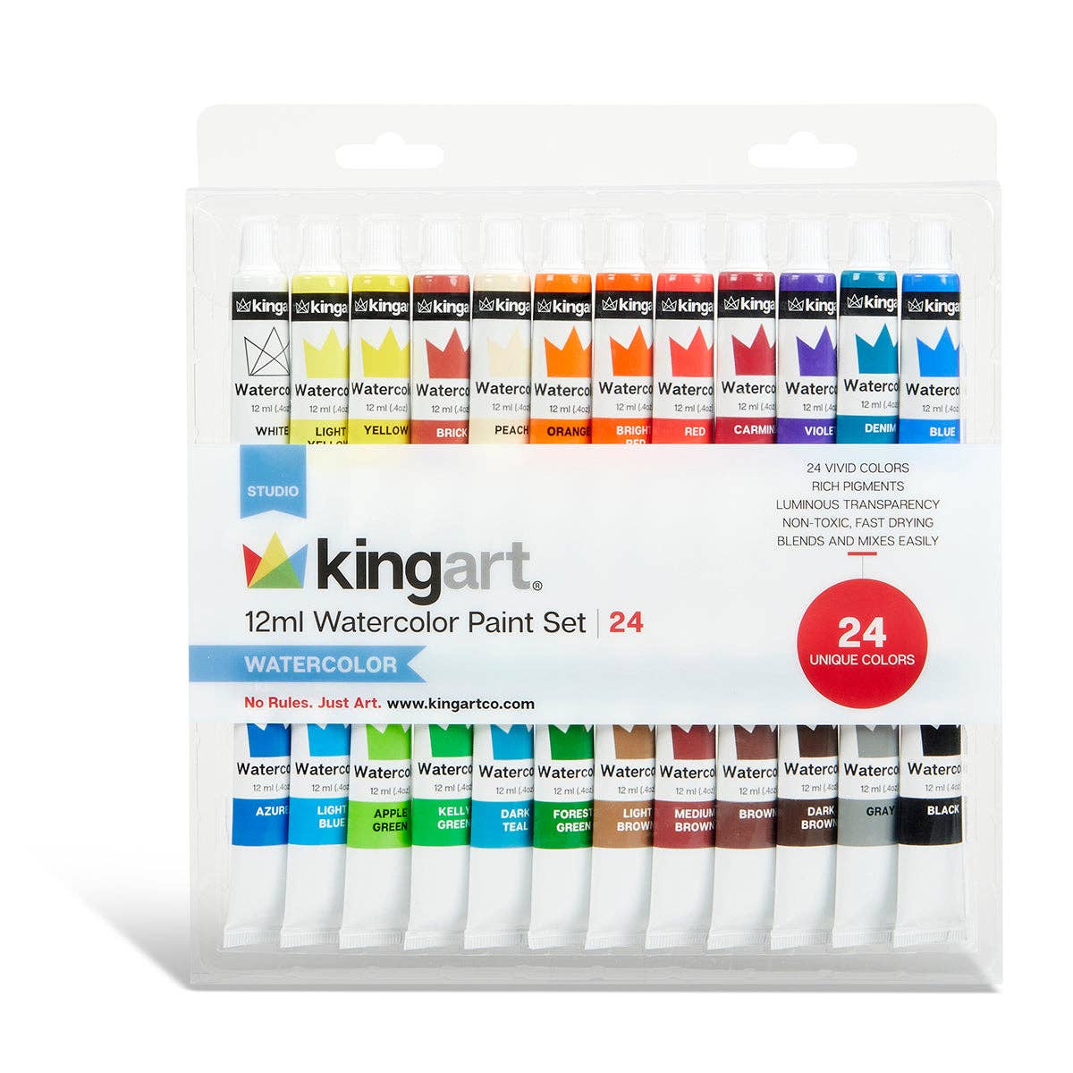KINGART - Aquarellfarben 24 Farben