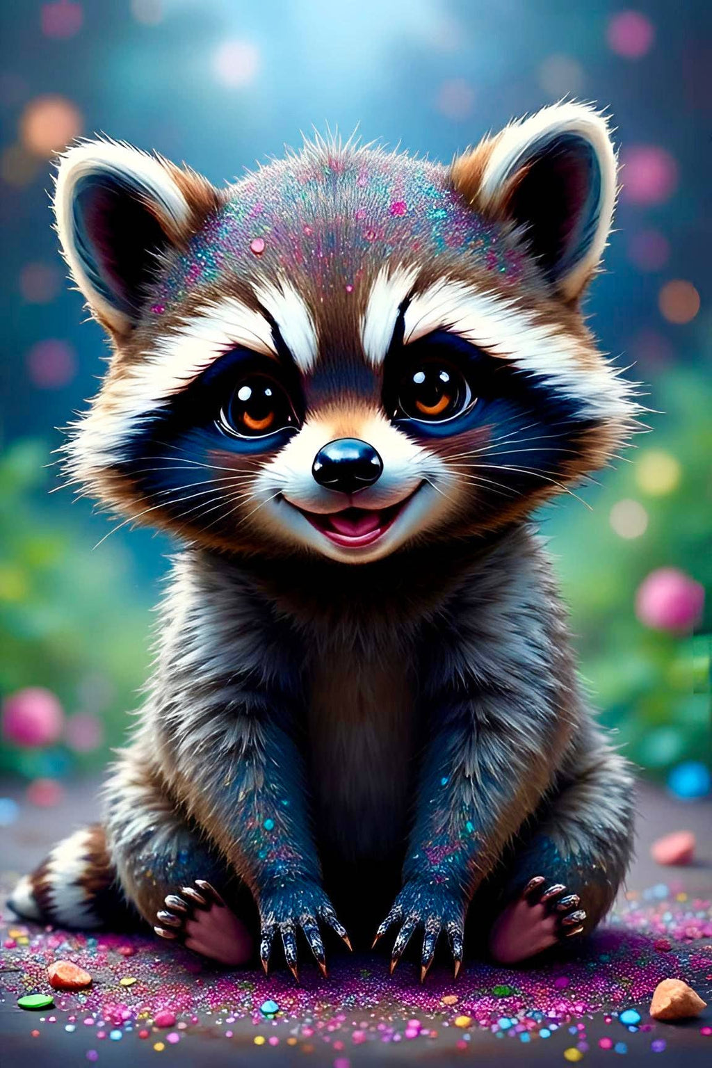 Picmondoo - Diamond Painting - Willi Waschbär