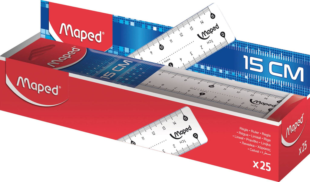 Maped Deutschland GmbH - Lineal Classic, 15 Cm - Display
