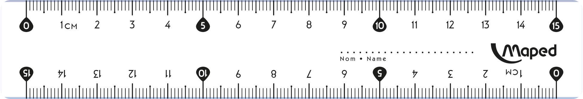 Maped Deutschland GmbH - Lineal Classic, 15 Cm - Display