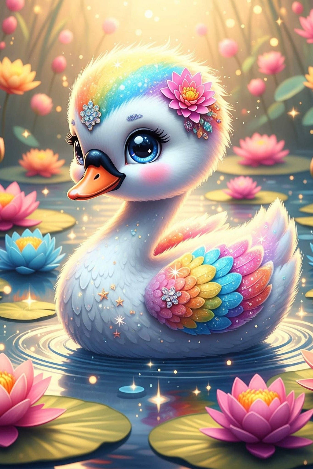 Picmondoo - Diamond Painting - Little Swan
