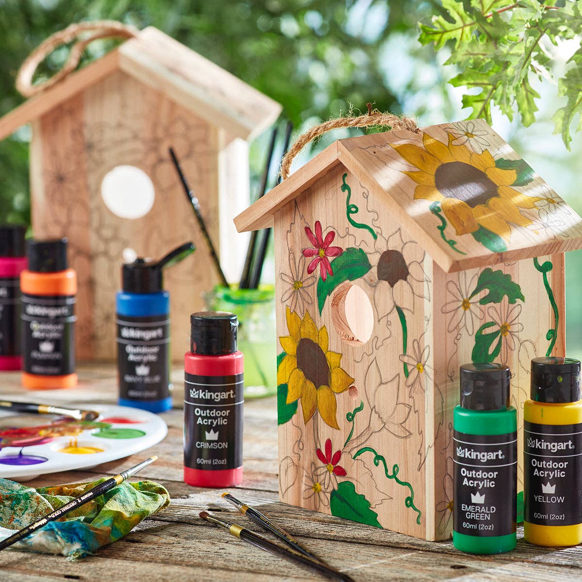 KINGART - Outdoor-Acrylfarbe – 60-ml-Flaschen – 20 Farben