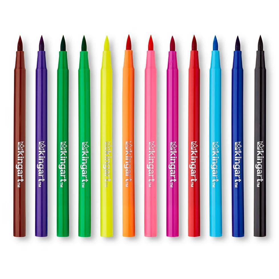 KINGART - Aquarell-Pinselmarker – 12 Farben
