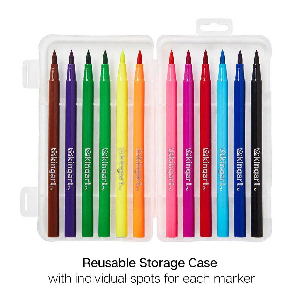 KINGART - Aquarell-Pinselmarker – 12 Farben