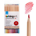 KINGART - Studio-Buntstift-Set – weicher Kern – 24 Farben