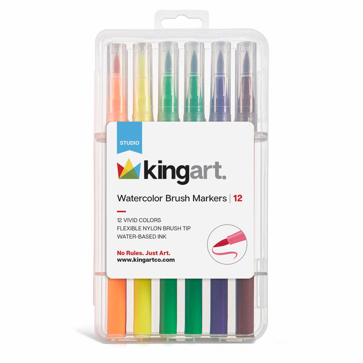 KINGART - Aquarell-Pinselmarker – 12 Farben